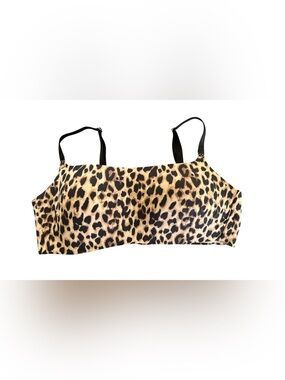Victoria’s Secret Freedom Cloud Bra Sz XL In Leopard Print No Wire Soft Padded